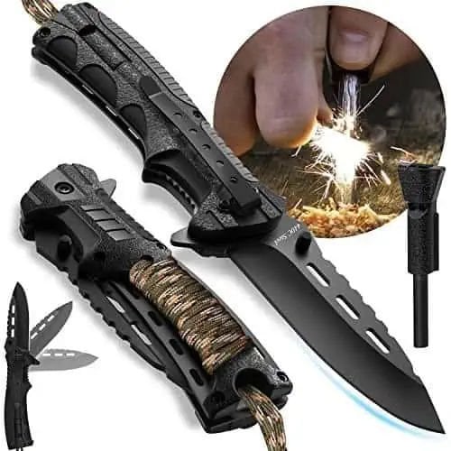 Mil-Tec® PARAKORD W.FIRE Çakı Kamuflaj