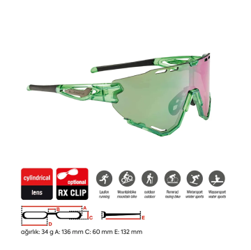 Swiss Eye Mantra Shiny Laser Green