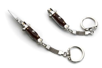 Mini stiletto anahtarlık koyu kahfe