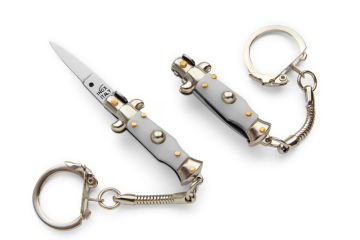 Mini stiletto anahtarlık beyaz