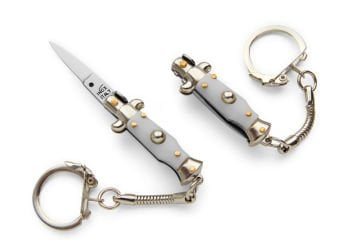 Mini stiletto anahtarlık beyaz