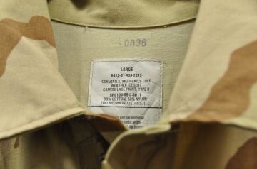 tulum amerikan combat coveralls çöl 8415-01-430-2315