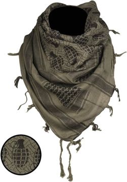 Mil-tec Shemagh Puşi eşarp yeşill/Siyah ′Ananas