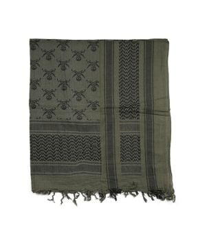 Mil-tec Shemagh Puşi Eşarp Od/Siyah ′Kurukafa′