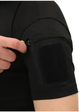 single sword tactical tshirt yakasız kısa kol siyah