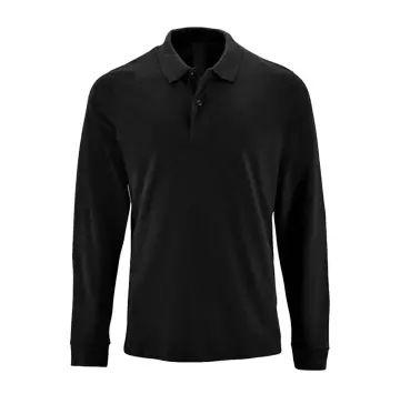 siyah polo uzun kollu T-Shirt  nort mountain