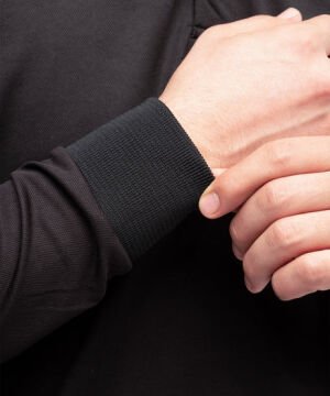 siyah polo uzun kollu T-Shirt  nort mountain