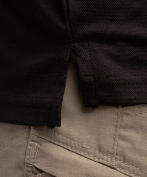 siyah polo uzun kollu T-Shirt  nort mountain