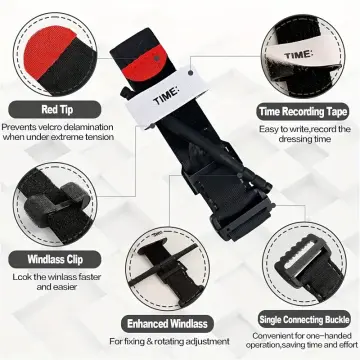 Turnike İlkyardım hemotatik Uygulama Aleti