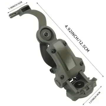 Taktik Kulaklık Ray Montaj Tutucu, Ayarlanabilir Açılır Kulaklık Braketi