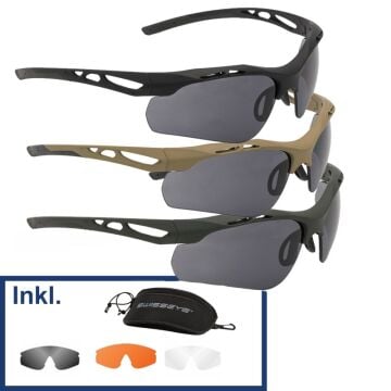 SWISS EYE® tact. Gözlük Attac siyah 40391