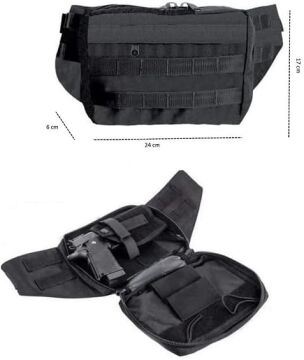 Mil-Tec® Tabanca Bel Çantası Siyah