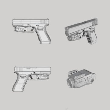 Vector Optics Vaide Scrappper Yeşil Lazer El Feneri seti