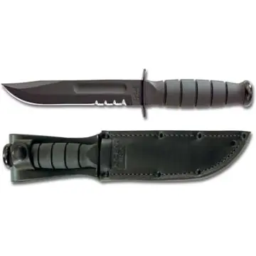 Ka-Bar Tam Boy Siyah Bıçak - Tırtıklı Kenar 1212