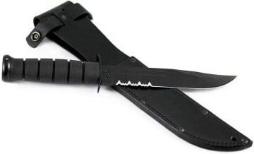 Ka-Bar Tam Boy Siyah Bıçak - Tırtıklı Kenar 1212
