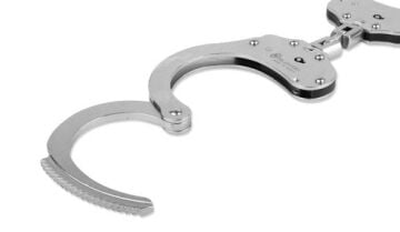 Alcyon - Çelik Menteşeli Kelepçe - Çift Kilitli - Gümüş