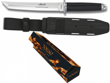 Tokisu Akechi Taktik Sabit Bıçak Siyah 7.5'' 7Cr17MoV Paslanmaz Çelik Tanto Bıçak