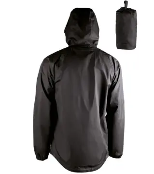 Kompakt ve Hafif Dış Mekan Yağmurluğu - Siyah 260 gr