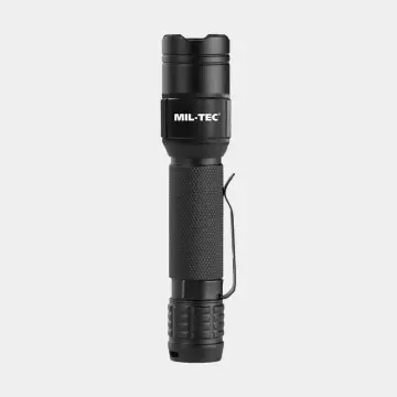 MIL-TEC® MINI el feneri 450lm IPX7 şarj edilebilir SİYAH