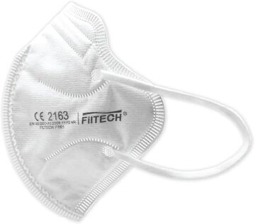 MASKE FILTECH F861 FFP2 CE Sertifikalı Beyaz Solunum Maskesi