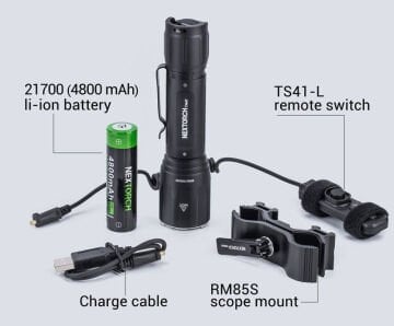 NEXTorch - Avcılık Seti TA41 LED El Feneri - 2600 lm