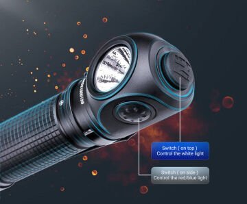 NEXTorch - P10 LED Açılı El Feneri - 1400 lm - Siyah - P10