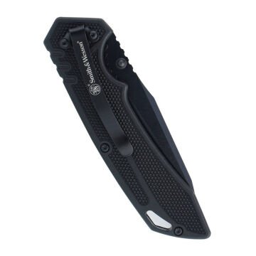 Smith & Wesson - Özel Operasyonlar Tırtıklı Katlanır Bıçak - 7Cr - Siyah - 1209514