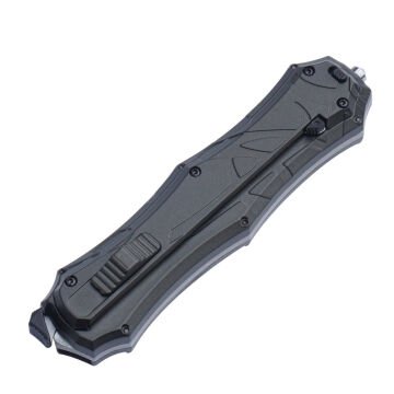 Smith&Wesson - Destekli Açılan OTF Katlanır Bıçak - AUS-8 - Siyah - SWOTF9B