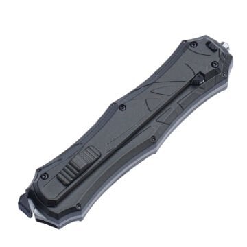 Smith&Wesson - Destekli Açılan OTF Katlanır Bıçak - AUS-8 - Siyah - SWOTF9B