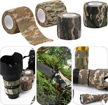 Kamuflaj Bant Kum 5 cm x 4,5 Mt Elastik Bant