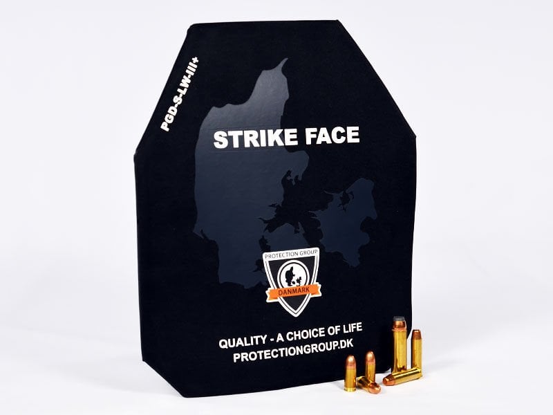 PGD ​​koruyucu plaka S-LW NIJ Seviye III+ ICW Boyut: 25 x 30 cm 850 gram ağırlığında, çok eğimli, hafif plaka