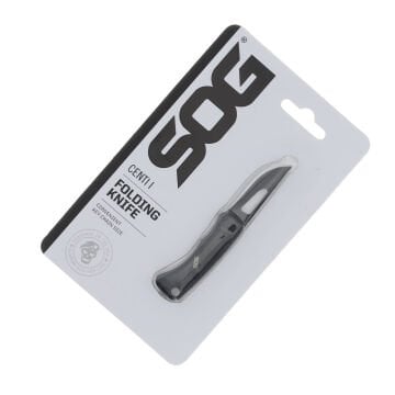 SOG Knives Centi I Katlanır Bıçak Siyah 1.4 inç Damla Uçlu Bıçak SOGCE1002