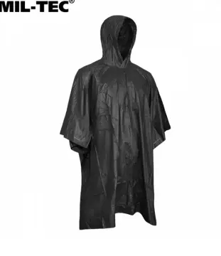 MIL-TEC®Poncho Siyah yağmur pançosu