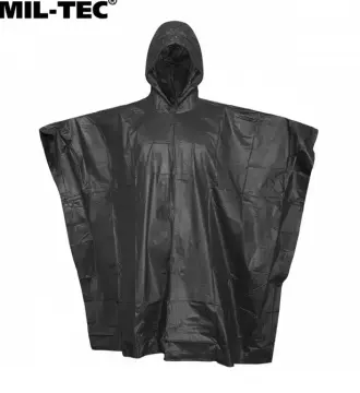 MIL-TEC®Poncho Siyah yağmur pançosu