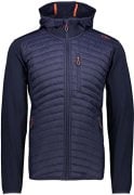 CMP Softshell Ceket Fix Hood Hybrid Antrasit-Mavi 3E48267-M974