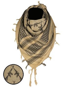 Mil-tec Shemagh Puşi Eşarp ′Tüfekli′ Çöl