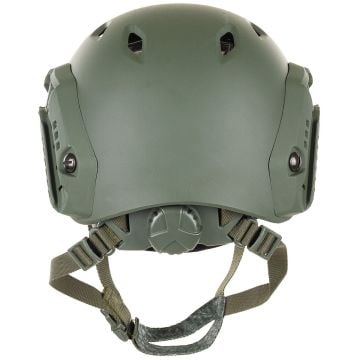 mil-tec Hızlı Sökülebilir Raylı airsoft army outdoor Kask 16662502 Yeşil
