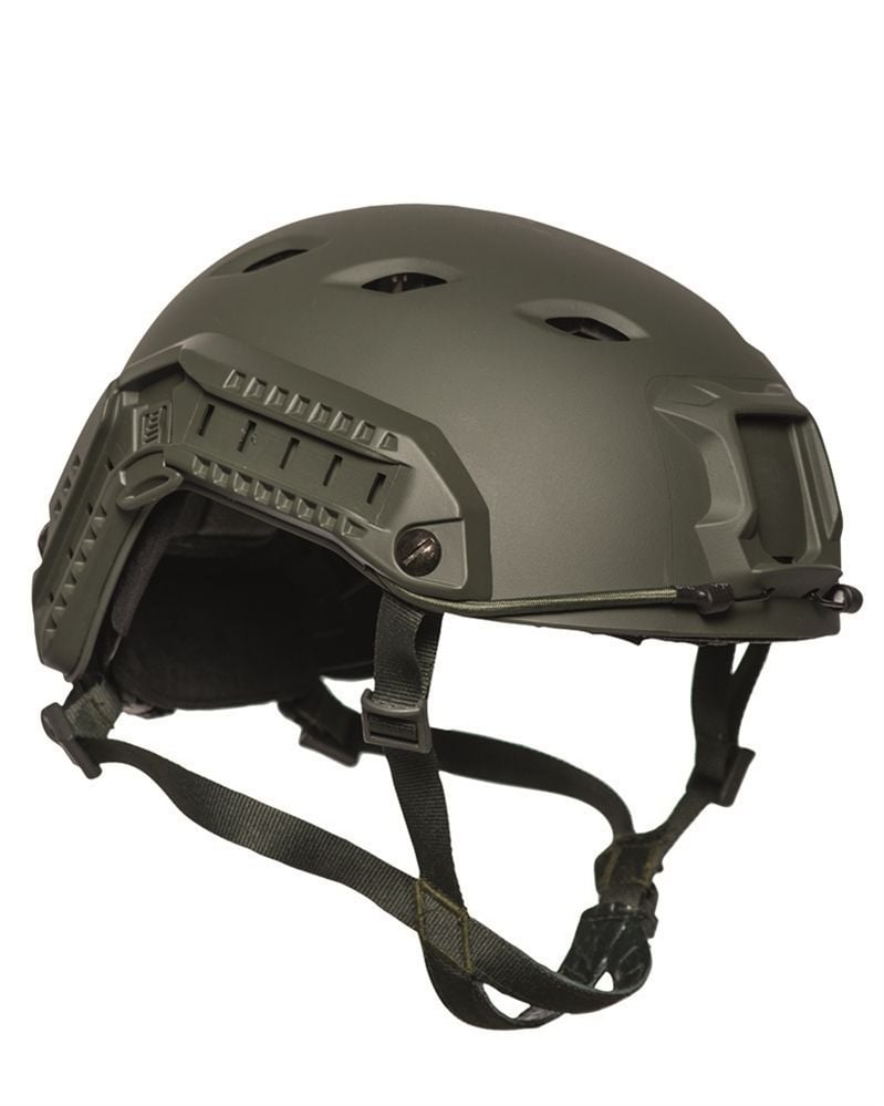 mil-tec Hızlı Sökülebilir Raylı airsoft army outdoor Kask 16662502 Yeşil