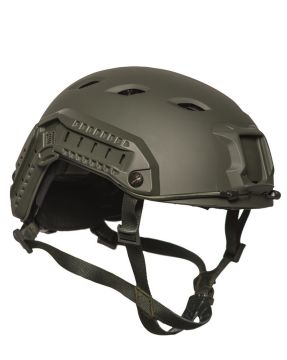 mil-tec Hızlı Sökülebilir Raylı airsoft army outdoor Kask 16662502 Yeşil