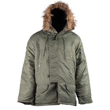 Mil-Tec Parka Ceket N3B Zeytin Yeşili