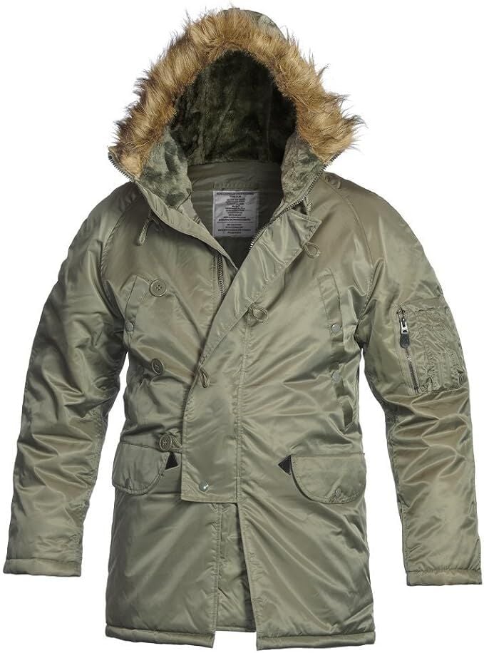 Mil-Tec Parka Ceket N3B Zeytin Yeşili