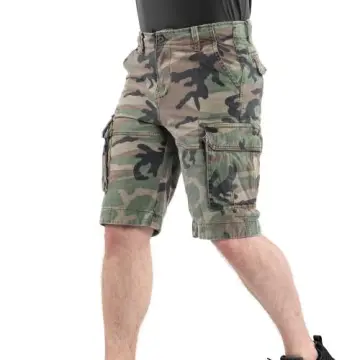 Mil-Tec® US Vintage Şort Taşlanmış Woodland