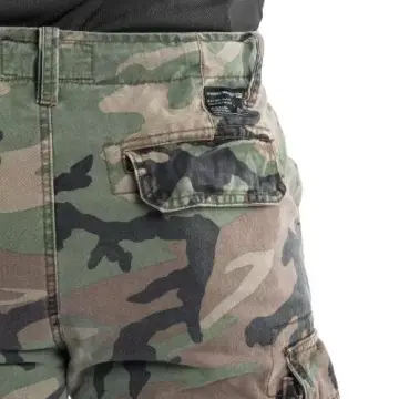 Mil-Tec® US Vintage Şort Taşlanmış Woodland