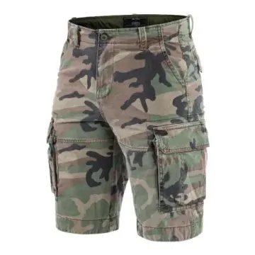 Mil-Tec® US Vintage Şort Taşlanmış Woodland