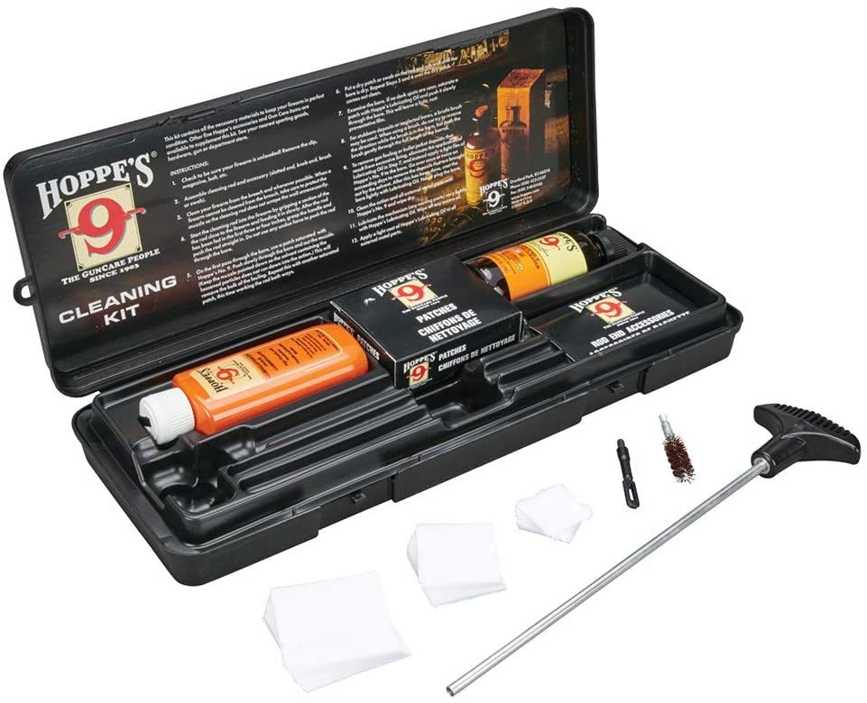 Hoppe'nin Alüminyum Çubuklu 9 Nolu Temizleme Kiti, .38/.357 Kalibre, 9mm