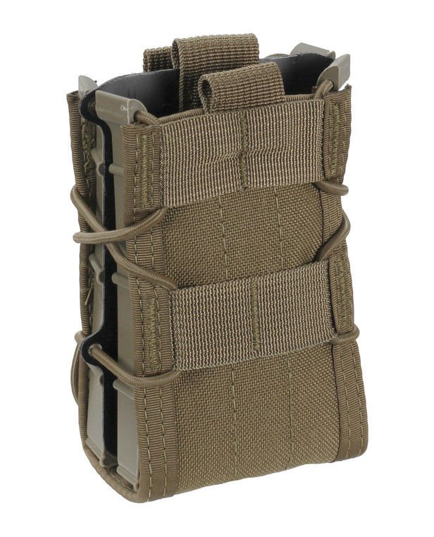 High Speed Gear Double Rifle TACO Dual Magazine Pouch Molle Coyote Brown Yüksek Hızlı Dişli Çift Tüfek TACO Çift Şarjör Kılıfı Molle Coyote Brown