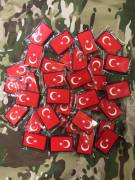 Türk Bayrağı Plastik Silikon Patch Arma