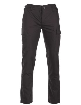 TEESAR® US Siyah Taktik Pantolon 'Slim Fit'