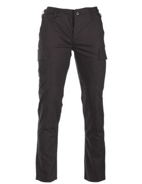 TEESAR® US Siyah Taktik Pantolon 'Slim Fit'