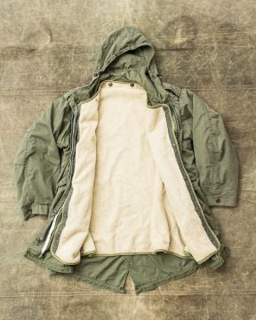 Vintage Orijinal M-51 Balık Kuyruğu Parka Astarlı